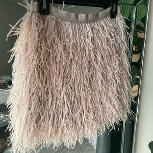 J. Crew feather mini skirt